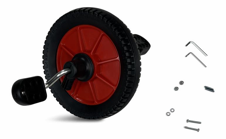Wheel complete, red/black Ø270