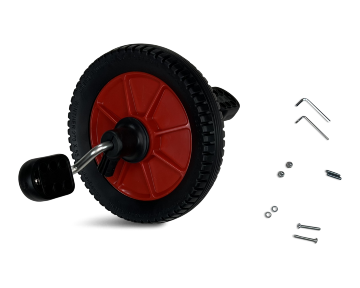 Wheel complete, red/black Ø270